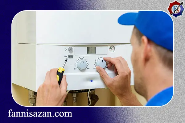 تنظیم فشار آب پکیج دیواری 3 تنظیم فشار آب پکیج