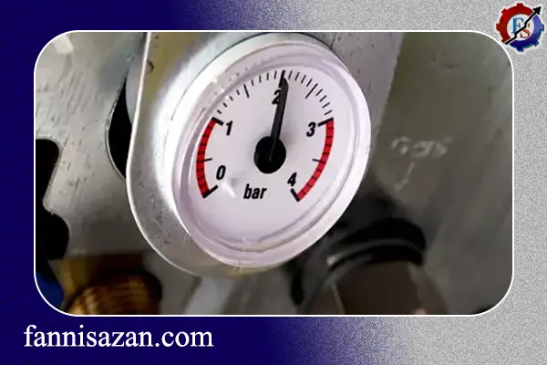 تنظیم فشار آب پکیج دیواری 2 تنظیم فشار آب پکیج
