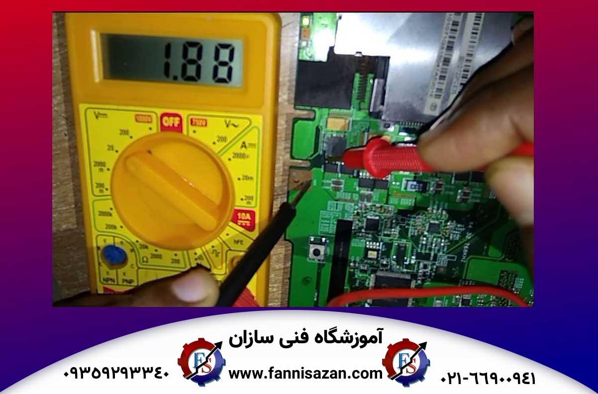 نحوه تست ترانزیستور موبایل 2 تست-ترانزیستور-موبایل-با-مولتی-متر