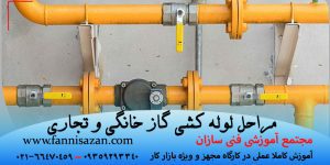 مراحل لوله کشی گاز خانگی