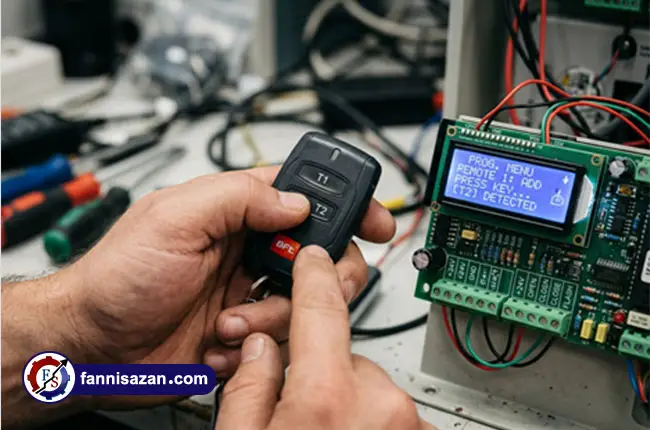 آموزش کد دادن به ریموت جک پارکینگی BFT، V2 و فک 1 آموزش مرحله به مرحله ست کردن ریموت جک BFT
